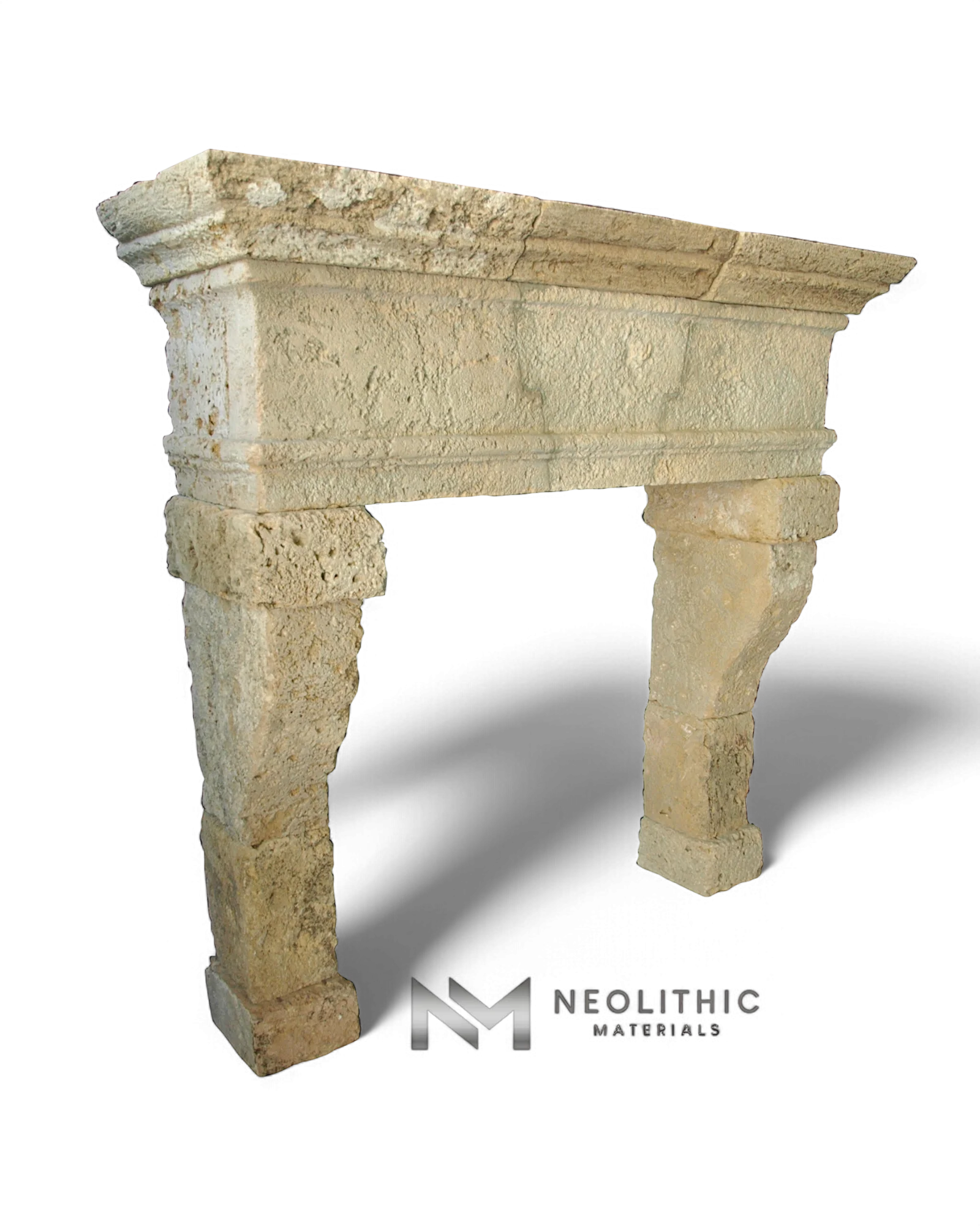 Reclaimed Limestone Mantel - Image 2
